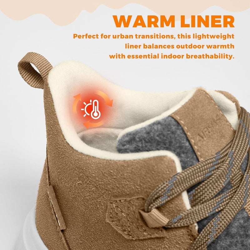 AIRHAS Women's Winter Warm Snow Boots for Women Comfortable Water-Resistant Womens Ankle Boots Fashion Booties - Image 2